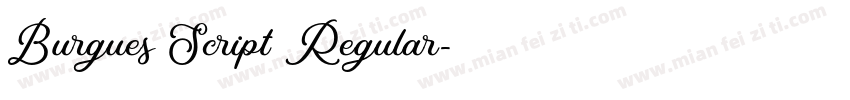 Burgues Script Regular字体转换